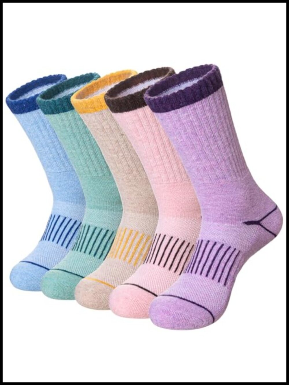 Merino Wool Hiking Socks Thermal Boot Thick Warm Work Cushion Crew